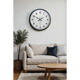 40 cm Siyah Metal Standart Duvar Saati
