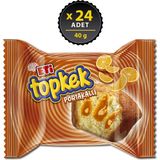 40 g x 24 Eti Topkek Portakallı Kek, Yumuşak Kek ve Portakal Sosu ile Tüm Türkiye'nin Sevdiği Atıştırmalık