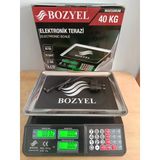 40 Kg Terazi-Çift Taraf Ekran-Uzun Şarj Süresi-Fiyat Hesaplamalı-2 Yıl Garantili Tartı