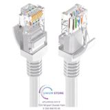 40 Metre Gri Cat5 Ethernet Kablo Jack Soketleri Takılı Hazır Internet Kablosu
