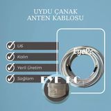 40 Metre Rg6 U6 Uydu Çanak Anten Kablosu