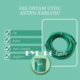 40 Metre Rg6/U6 Full Hd 3D 4K Anten Tv Çanak Uydu Lnb Kablosu (Uçlu F Konnektör Takılı Hazır)