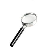 40 mm 1 Adet 6x Plastik Sap Çerçeveli 4 cm Büyüteç Merçek Okul Büro Ofis Krom Kaplama