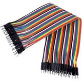 40 Pin Ayrılabilen Erkek - Erkek Jumper Kablo - 20 Cm