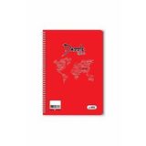 40 yaprak çizgili spırallı defter a4 boy pp kapak (1 adet )
