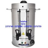 400 Bardak 36 Lt Krom Çelik Çay Makinası
