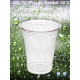 400 Cc Plastik Bardak 50 Li Şeffaf Kullan At Soğuk İçecek Bardağı Dayanıklı Tek Kullanımlık Bardak Kahverengi