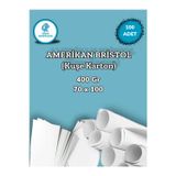 400 Gr. Amerikan Bristol Kağıt Karton 70x100 100 Adet (28 KG)