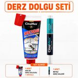 400 Gr Beyaz Derz Dolgusu + Beyaz Derz Kalemi Seti | Fayans Seramik Derz Yenileme Tamir Kiti