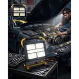 400 LED Süper Parlak Kamp Lambası Solar Şarjlı USB Çıkışlı Çok Amaçlı Aydınlatma - Çok Renkli - 10 W