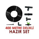 400 Metre 30cm Kendinden Delikli Damla Sulama Sistemi Ve Ek Parçaları