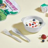 400 ml Bebek Beslenme Seti, Kaşık ve Çatal Dahil, BPA İçermeyen Mama Kabı, Ergonomik Tasarım