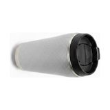 400 ml Gümüş Simli Çelik Termos Mug - 304 Paslanmaz Işıltılı Kahve Kupası