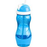400 ml Pratik Açılır Pipetli Suluk | Bpa Free Çocuk ve Yetişkin Matara | Hafif Spor, Okul ve Günlük Kullanım Su Şişesi - Mavi