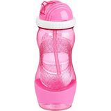 400 ml Pratik Açılır Pipetli Suluk | Bpa Free Çocuk ve Yetişkin Matara | Hafif Spor, Okul ve Günlük Kullanım Su Şişesi - Pembe