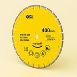 400 Mm Lazer Kaynaklı Beton Kesme Testeresi Diski Beton Asfalt Tuğla Parke Fayans Elmas Kesim Disk