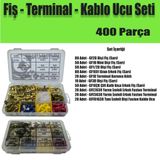 400 Parça Fiş - Terminal - Kablo Ucu Seti