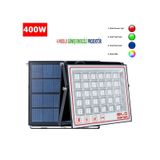 400 Solar 5 Modlu Güneş Enerjili Led Projektör Mavi Yeşil Kırmızı Ve Rgb Renk Aydınlatma 1 Adet