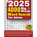 4000 Big Word Search for Adults Large Print: 100 Themed Puzzles - Relaxing Big Font Wordfind, Anti-Eye Strain for Adults, Seniors & Teens - Big Words to Keep your Super Brain Working, Have Fun & Relax