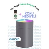 400ml Hava Nemlendirici Buhar Makinesi ve Aroma Difüzörü + Yağmur Ormanları Esansı