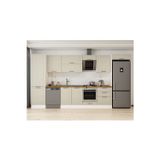 400X222 Cm Klasik Mebran Mutfak Dolabı Beyaz Beyaz Mbb-E80B60S60-2 Mebran | Kumtaşı - Mdf