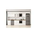 400X240 Cm Klasik Mebran Mutfak Dolabı Beyaz Beyaz Mb-E80S60S60-3 Mebran | Beyaz - Suntalam