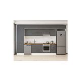 400X240 Cm Klasik Mebran Mutfak Dolabı Beyaz Mbb-E90B60S50-1 Mebran | Antrasit - Suntalam