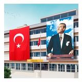 400x600 Atatürk Posteri ve Türk Bayrağı Raşel Kumaş-2
