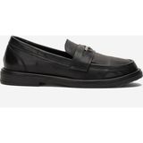 40220 Kadın Kalın Taban Loafer Ayakkabı - Siyah