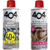 404 Koruyucu Yağlayıcı ve Pas Sökücü Set 200 ml Tüm Yüzeylerde Güçlü Koruma Sağlayan Poşet