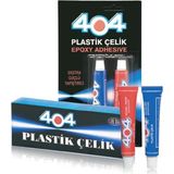 404 Plastik Çelik Epoksi Yapıştırıcı Çift Karışımlı 16G Ikiz Tüp (4767) - HLS5707-5639