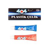 404 Plastik Çelik Yapıştırıcısı 16 gr Şeffaf Metal Uygulama Yüzeyi İçin Çift Komponentli Yapıştırıcı
