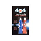 404 Şeffaf Plastik Çelik Yapıştırıcı 404 No:2 1 Adet 40 Gr Tüm Yüzeylerde Kullanım İçin Uygun
