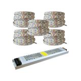 4040 Yeni Nesil Şerit Led Beyaz 25 Metre + 33 Amper 400W Trafo