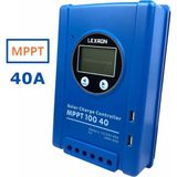 40A Amper Mppt Solar Şarj Kontrol Cihazı Güneş Paneli 40 Amper 12/24 Volt Mppt Regülatör Mavi Kasa Lexron
