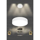 40CM Beyaz Sarkıt LED Avize, Modern Iç Mekan Aydınlatması - Seçenek 1 - Ahşap - Bej - Siyah