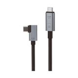 40GBPS 240W 4.0 Thunderbolt L Shape Type-C To Type-C Şarj, Data ve 8k 60Hz Data Transfer Kablosu Tip C 30 cm - PD240W - 1 GB - 00-Siyah - Beyaz - Option-1