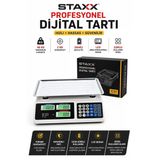 40Kg Dijital Terazi | 2 Gr Hassas Ölçüm | Profesyonel Şarjlı Elektronik Market Tartısı Lcd Ekran