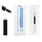 40'lı Paket Tek Kullanımlık Microblading İğneleri - Kaş ve Dudak Kalıcı Makyaj için 0,18 mm 18 Pimli U-şekilli Bıçaklar, Microblading Kalemleriyle Uyumlu, Yüksek Hassasiyetli Dövme Malzemeleri (Siyah