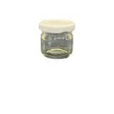 40ML Şeffaf Cam Konserve Kavanozu Beyaz Kapaklı, 24 Adet, Cam Kavanoz, Konserve Kavanozu, Reçel Kavanozu, Bal Kavanozu, Saklama Kavanozu