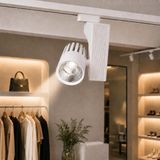 40W Beyaz Kasa LED Ray Spot 4000K Sıcak Beyaz Işık – Lifud Driver, Flicker Free, Alüminyum Gövde