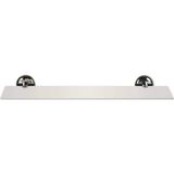 40X10 cm Kaliteli Paslanmaz Cam Banyo Rafı - Çok Renkli