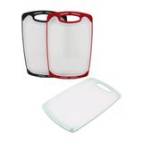 40X24cm Büyük Plastik Kesim Panosu Kaymaz Silikon Kenarlık - 10Mm Kalınlık Go53/01320