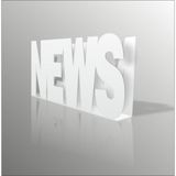 40X25cm Beyaz News Yazili Gazetelik Brosurluk Insortluk Dergilik