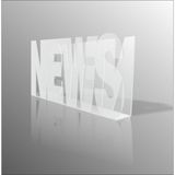 40X25cm Seffaf News Yazili Gazetelik Dergilik Brosurluk Insortluk