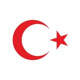 40x28 cm Ay Yıldız Kırmızı Araba Laptop Duvar Folyo Sticker