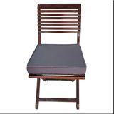 40X40 Desensiz Su ve Leke Itici Duck Kumaş Fermuarlı Bağcıklı Biyeli Sandalye Minderi 5 cm (An - Çok Renkli