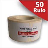 40X40 Termal Etiket | 30 Rulo Barkod Etiketi