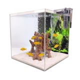 40x40x40 Nano Akvaryum Seti 6mm Ultra Clear Cam Rodajlı Full Aksesuarlı