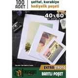 40X60 100AD Kurabiye Şeker Parti Baby Shower Doğum Günü Hediyelik Kendinden Yapışkanlı Jelatin Poşet